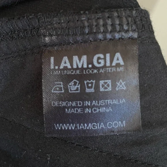 I.AM.GIA Elevara High-Rise Zipper Pant Black Size Small - Picture 14 of 15